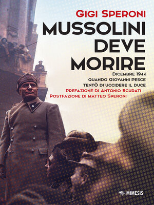 cover image of Mussolini deve morire